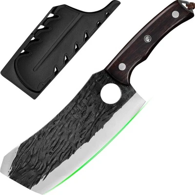 FULLHI Küchenchefmesser Klinge aus Kohlenstoffstahl 29 cm Japanischer Stil Holzg - Bild 1 von 4