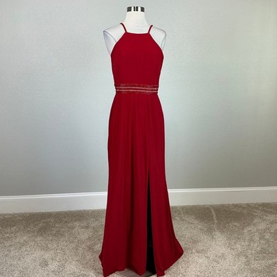 Nightway Women's Formal Dress Size 10 Red Backless Cut Out Thigh Slit Long Gown | eBay Nightway Women's Formal Dress Size 10 Red Backless Cut Out Thigh Slit Long Gown | eBay