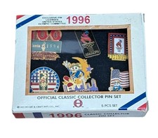 1996 Atlanta Olympics Classic Collector 5 Pin Set Official Licensed N
