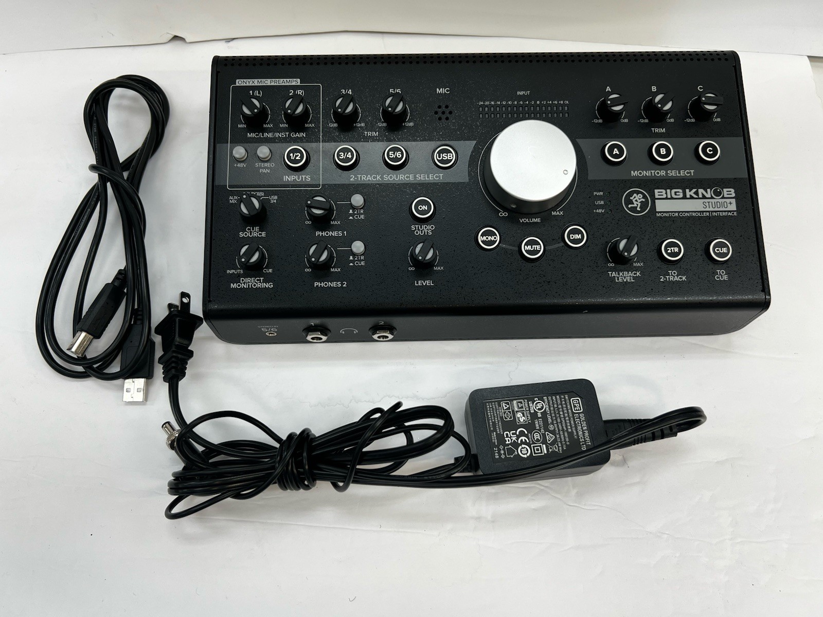 Mackie Big Knob Studio   Plus 4x3 Studio Monitor Controller Interface w/ adapter