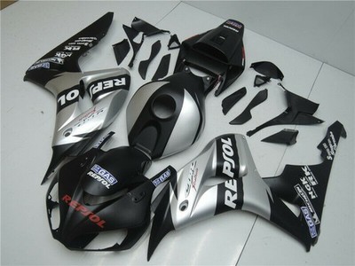 FS Injection Black Silver Repsol Fairing Fit For Honda 2006-2007 CBR1000RR w007