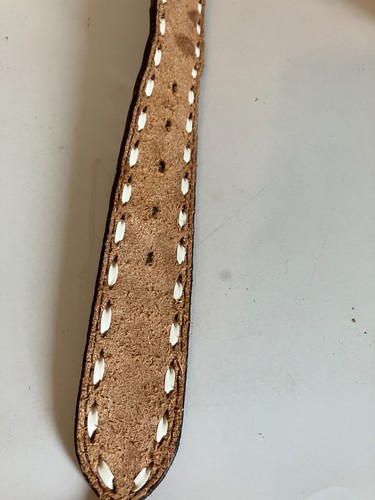 Cintura uomo Nocona in pelle marrone lavorata Kona Kut 36 senza fibbia - Foto 16 di 16