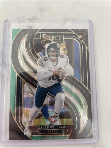 2024 Panini Select - Premier Level Caleb Williams Black & Green Shock Prizm (RC)