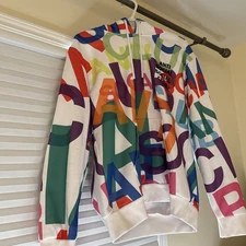 Anti Social Social Club Headrush All Over Hoodie 'White' Multicolor Large Used