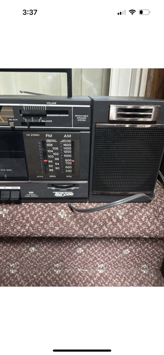 SONY CFS-300 AM/FM/短波ラジオ Vintage Sony Cfs-3000 Transound Am FM Stereo Radio Cassette