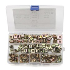 120Pcs Cage Nut Screw Assortment Kit for Server Rack Cabinet M5 M6 Zinc-plated