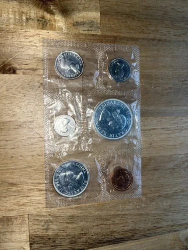 1963 Canada RCM 6-Coin Silver Proof-Like Mint Set, Sealed (1.1 oz silver)