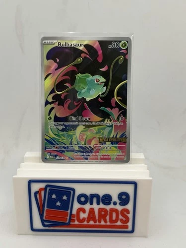 Bulbasaur (Mega Evolution Stamped) - 133/132 - Illustration Rare Pokemon PSA Sub