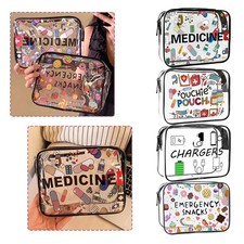 Borsa Trucco Multifunzionale Trendy Grande Capacità Porta Medicina Portatile SK)