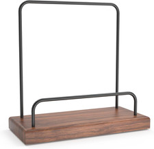 Record Display Stand - Solid Wood Vinyl Album Stand, Fits Any Size Record