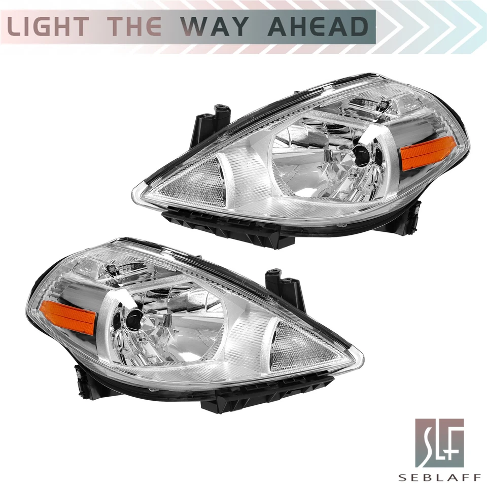 Faros de repuesto halógenos izquierdo+derecho para Nissan Versa 2007-2012 Foto 3 de 4