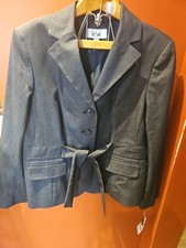Le Suit Pant Set Women 16  Midnight  Island Escape Career Pantsuit Tie Belt NWT