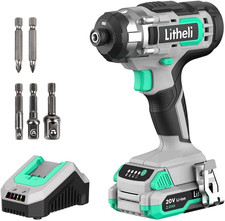 Cordless Impact Driver, 1150 In-Lbs Torque, 1/4? Quick-Release Hex Chuck, With