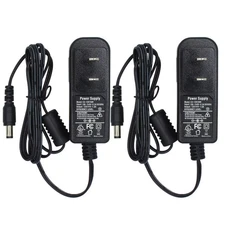 2pack DC 12V 1.5A Power Adapter Supply, Model: CS-1201500, Plug 5.5mm x 2.1mm...