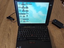 RARE IBM ThinkPad 385XD Win98 Type 2635 with charger  original paperwork
