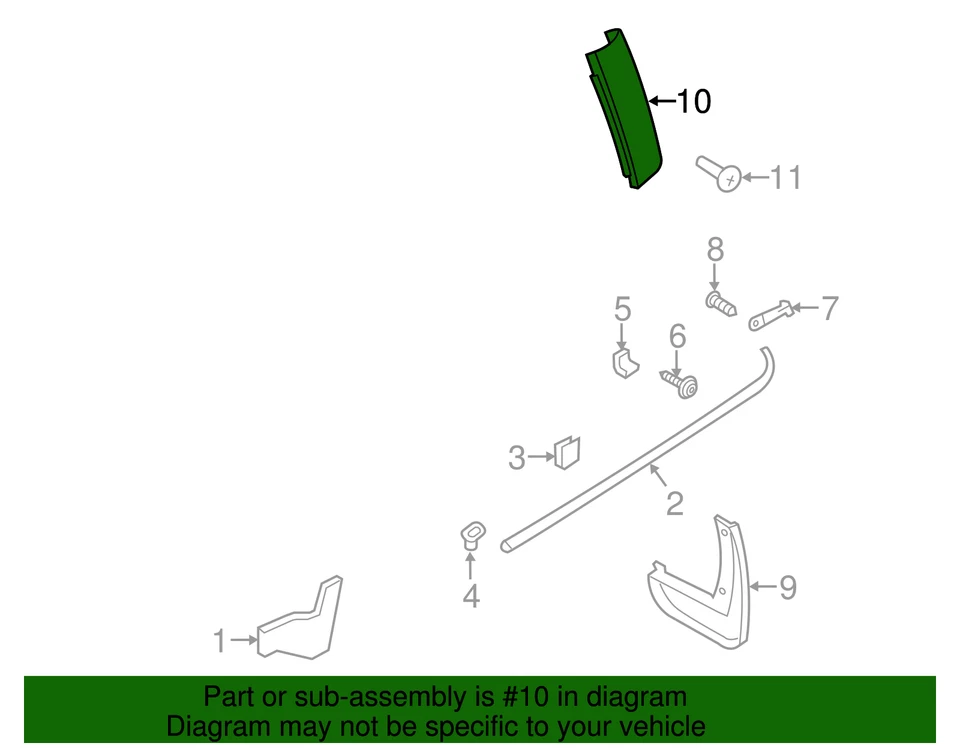 正品福特 2009 - 2019 年福特 Flex - 贴花 BA8Z-74290A60-A — 第 2/3 张图片