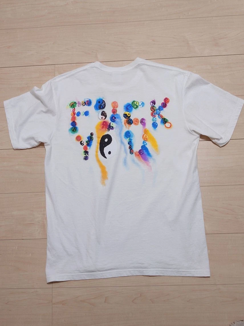 Tee shirt blanc Supreme Ying Yang
