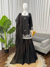 Designer Indian Pakistani top plazzo Bollywood Dress Party Wear Suit wedding