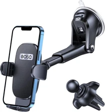 3 in 1 Car Phone Mount Dashboard Windshield Air Vent Holder with Strong Suction