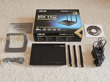 ASUS RT-AC66U Dual-Band Wireless AC1750 Gigabit Router - Used Boxed - Good