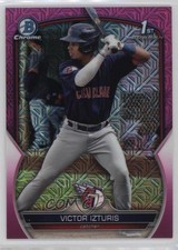 2023 Bowman Chrome Prospects Mega Box Pink Mojo Refractor Victor Izturis 16el