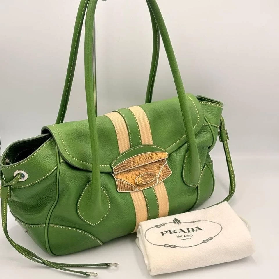 25+ PRADA Shoulder Bag Green Bags & Handbags for Women for sale