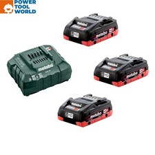 Metabo 685132380 18v Basic Set inc 3x 4.0Ah LiHD Batteries & ASC 55 Charger