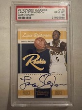 Lance Stephenson 2010 Panini Classics Autographed #174 RC PSA 10 325/699 PACERS 