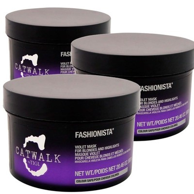 Catwalk Fashionista Violet Mask (For Blondes and Highlights) 20.46oz - Pack of 3