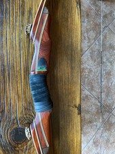 Crow Creek Elmer Patton Black Feather Take down longbow with three sets of limbs