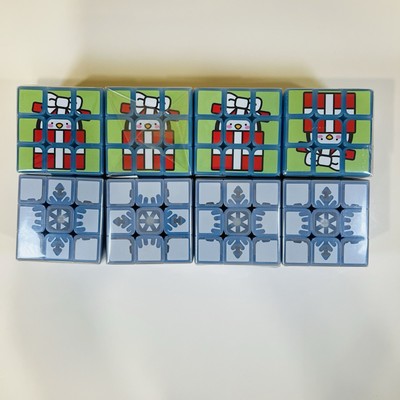 Limited Edition Christmas Cubes - Rubix Style Toy Cubes - Snow Twist Puzzles