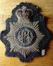 Obsolete Met Police Athletics Association Bullion Cloth Badge GW