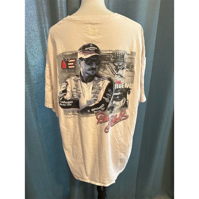 Vintage Dale Earnhardt NASCAR T-Shirt XL White Unisex Chase Authentics