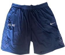 Nike Elite Mens XL Basketball Shorts Dri Fit Navy Blue