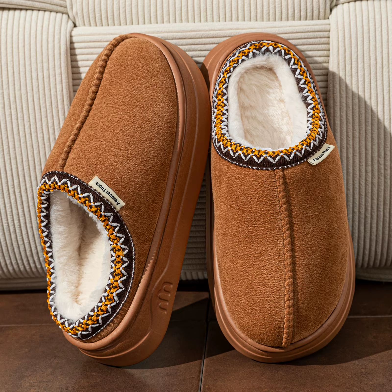 Winter Womens Boots Extra Warm Antislip Soft Fleece Trendy Shoes Indoor Outdoor
