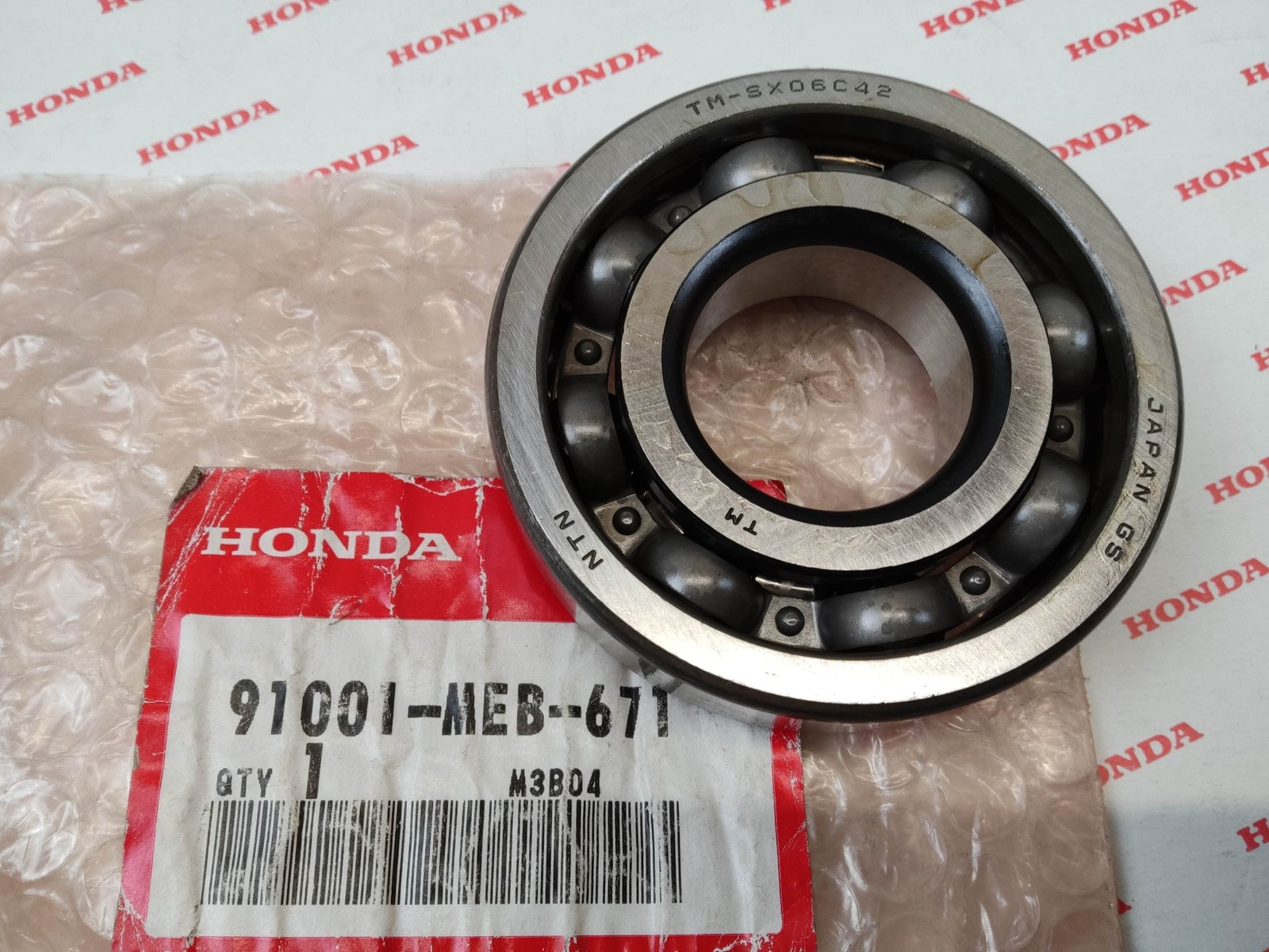 Roulement radial 6306 pour moto Honda CRF450R de rechange 91001-MEB-671