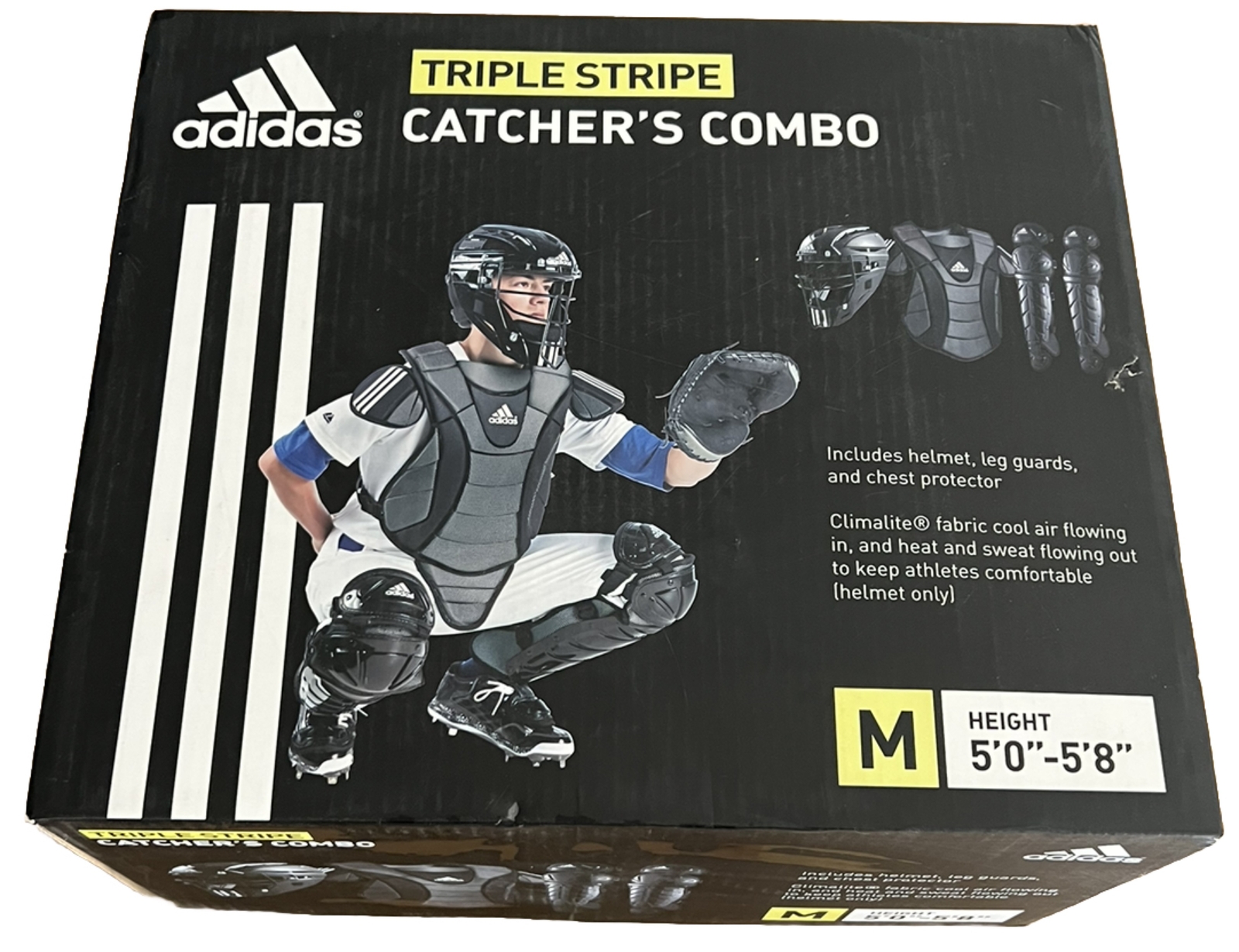 Catcher Gear Adidas Captain's Catcher's Combo Size Medium 5'0"5'8