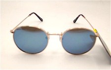 Foster Grant Blue Mirrored Polarized Gold Sunglasses NEW FG MP 20 14 100 UV