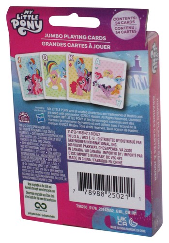 My Little Pony Spin Master (2022) Cardinal Games Jumbo Kids Playing Cards - Bild 4 von 4