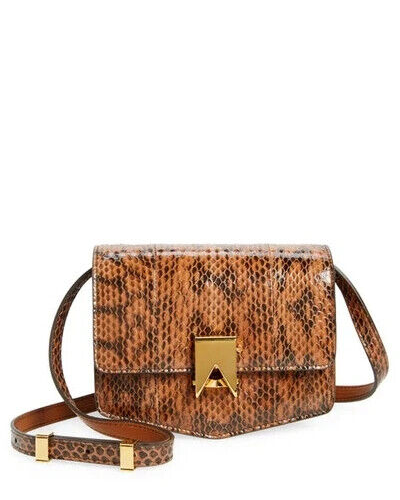 Alaïa kleine Le Papa Schultertasche aus geprägtem Leder mit Schlangenleder - 3.300 $ - Bild 1 von 12