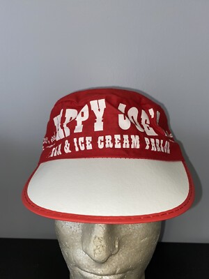 Vintage Happy Joe s Pizza & Ice Cream Parlor Painters Hat Baseball Cap
