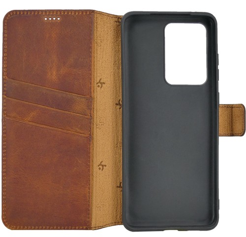 Suncase Étui Rabattable pour Portable Livre Sac Café Samsung Galaxy S20 Ultras - Photo 2/9