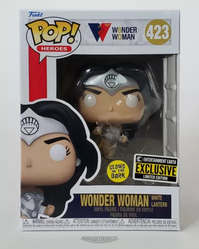 🚦Funko Pop! Wonder Woman White Lantern - GITD - Entertainment Earth Excl - #423