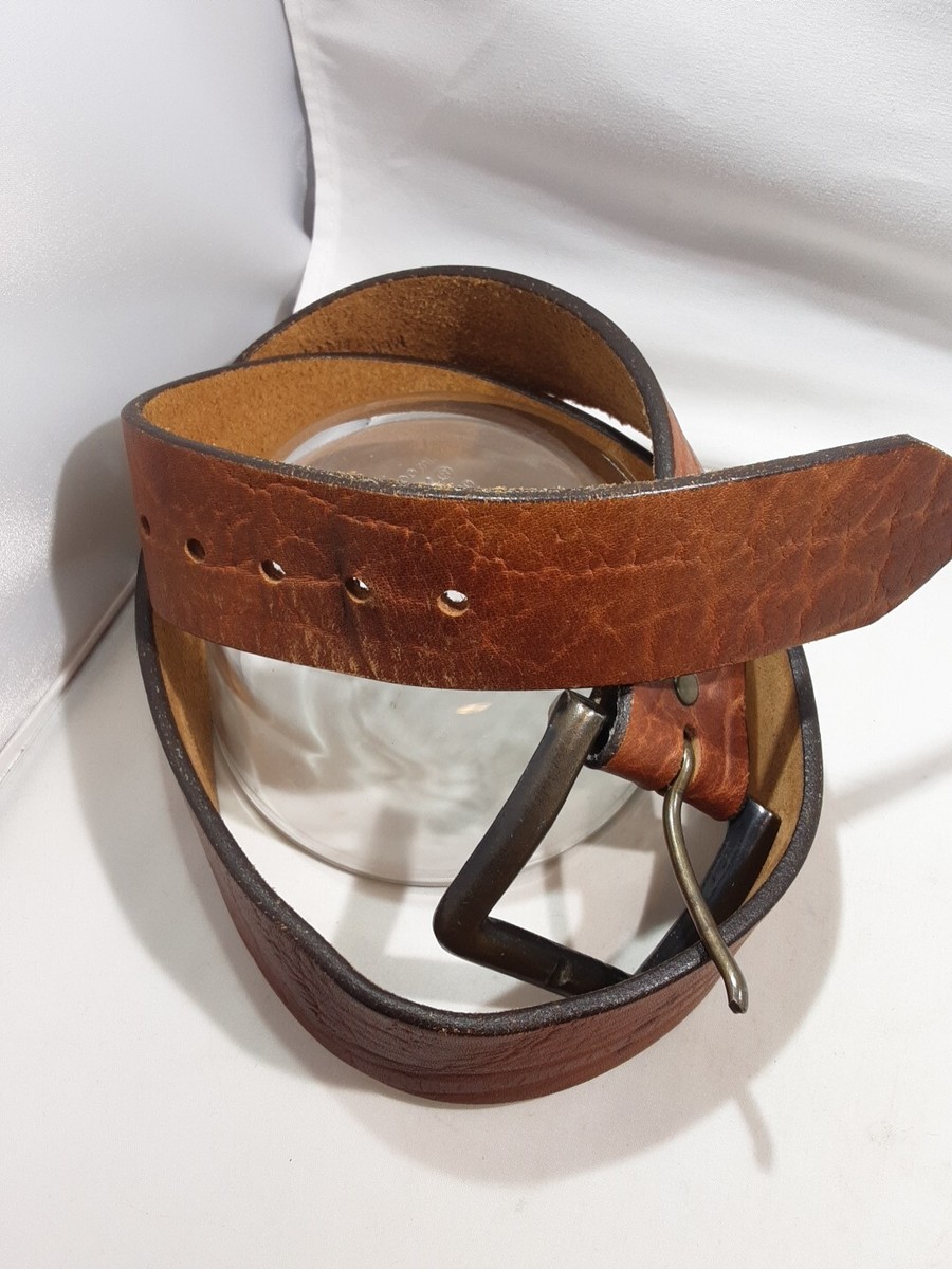 HICKOK Brown Rustic Hand Stained Autumn Toned Steerhide Leather