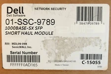SonicWALL SFP (mini-GBIC) transceiver module 01-SSC-9789 - Short Haul