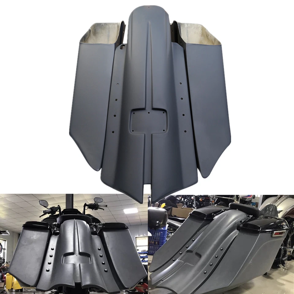 Alforja estirada de 7"/guardabarros trasero apta para excavadoras Harley Electra Glide 2014-up Foto 4 de 4