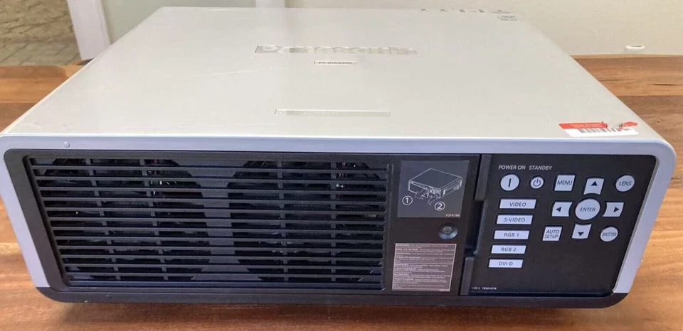 Panasonic DLP PT-DW6300US WXGA Projector 6,000 Lumens Tested Working - 437 Hours - Image 2 of 4