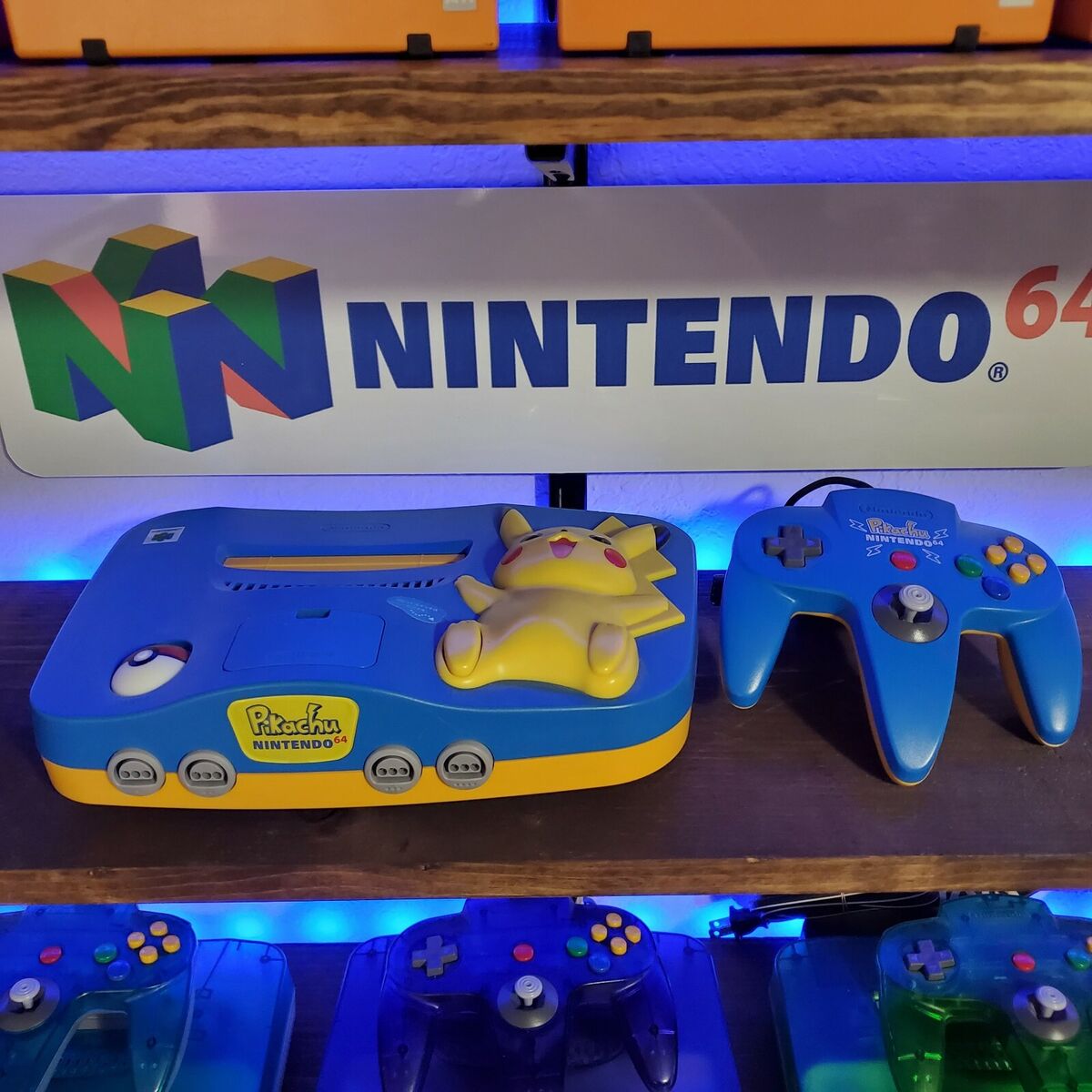 AUTHENTIC* Limited Blue Pikachu Nintendo 64 N64 *REGION FREE AUTHENTIC* Limited Blue Pikachu Nintendo 64 N64 *REGION FREE