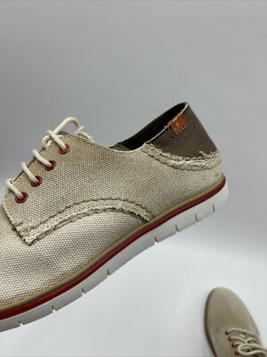 Vintage Seven For All Mankind Men BEIGE Ern Oxford Shoes Size 9.5 Suede Wingtip Oxfords for Tall Men | American Tall main image 4