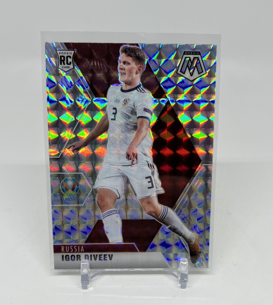 2021 Mosaic Euro 2020 Igor Diveev #75 RC Silver Mosaic Prizm